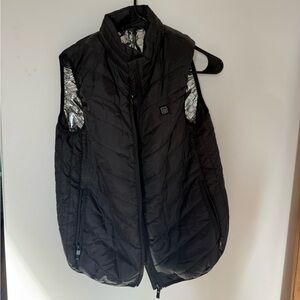 Black Quilted Heated Vest